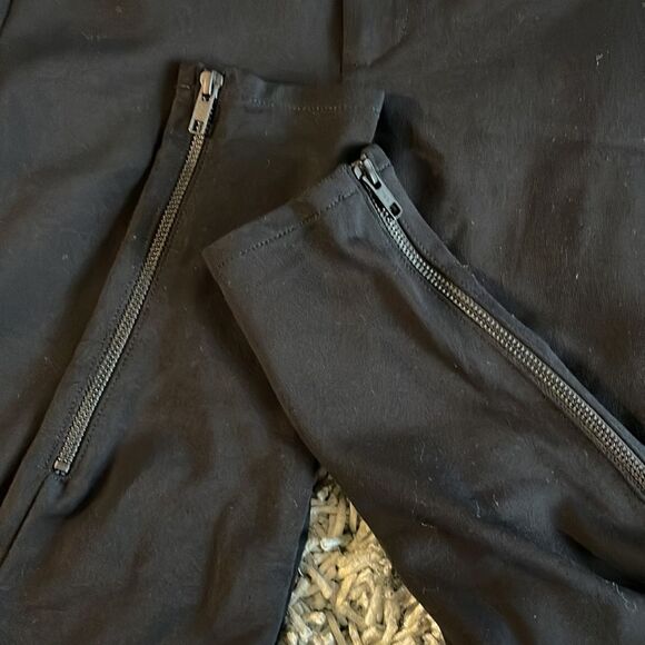 NWT Madewell Ponte Zip Ankle Skinny Pants Leggings Black 2 - Picture 7 of 7